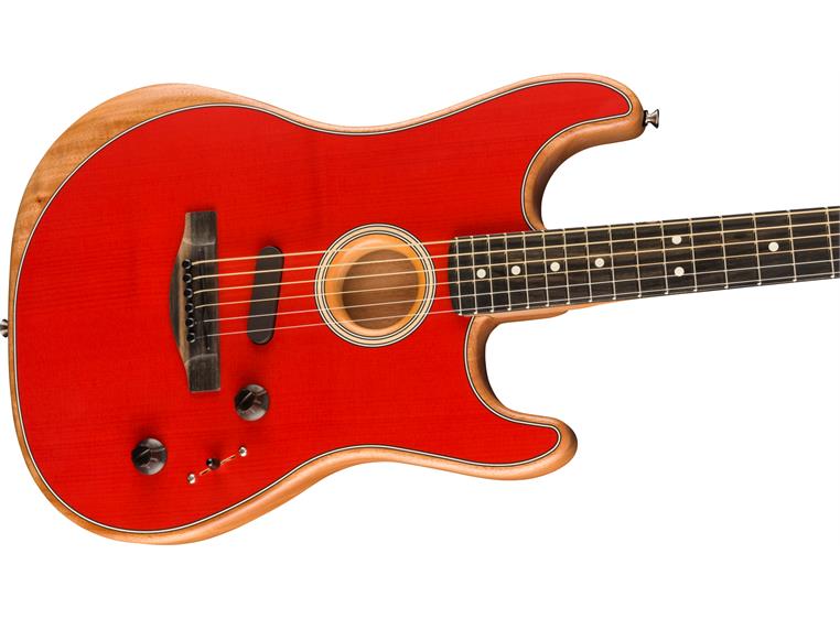 Fender American Acoustasonic Strat Ebony Fingerboard, Dakota Red