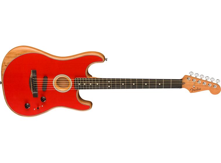 Fender American Acoustasonic Strat Ebony Fingerboard, Dakota Red