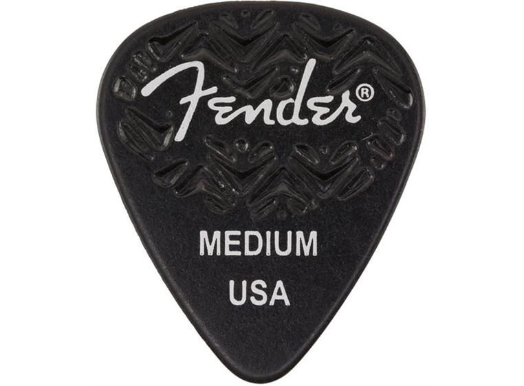 Fender Black, 351 Shape, Medium Wavelength (6-pakning)