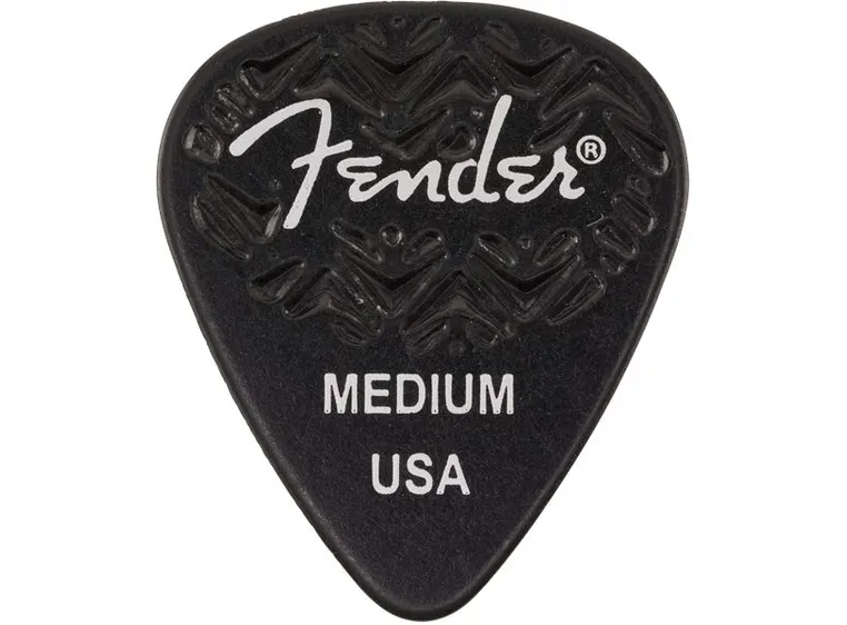 Fender Black, 351 Shape, Medium Wavelength (6-pakning) 