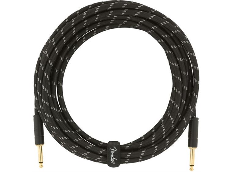 Fender Deluxe Series Instrument Cable Straight/Straight, 18.6', Black Tweed