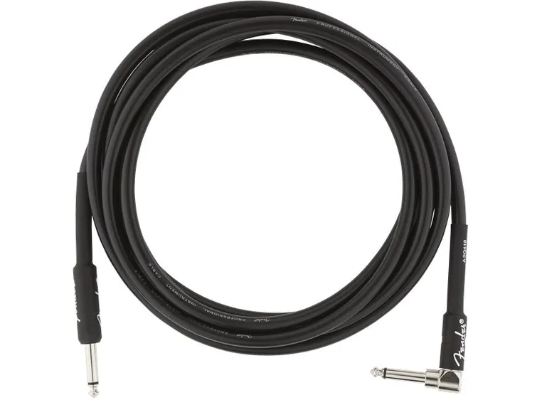 Fender Professional Instrument Cable Straight-Angle, 10', Black 