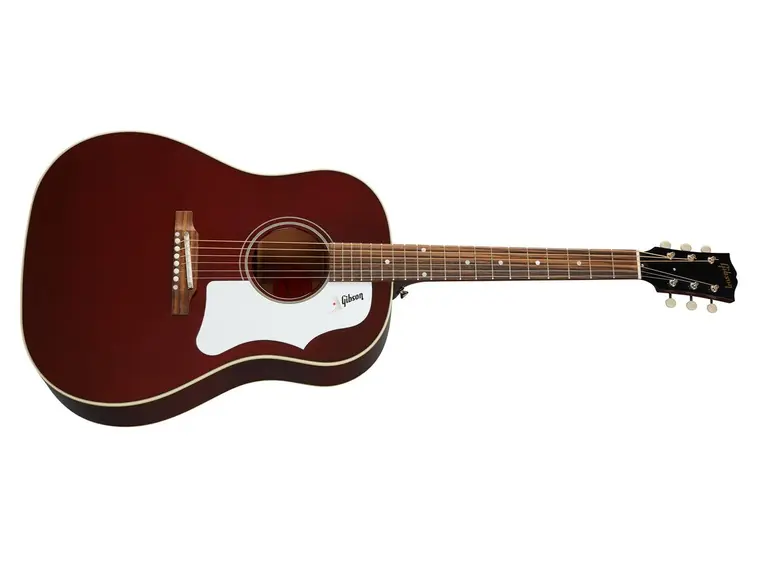 Gibson 60s J-45 Original, Adj Saddle (no pickup) Wine Red 