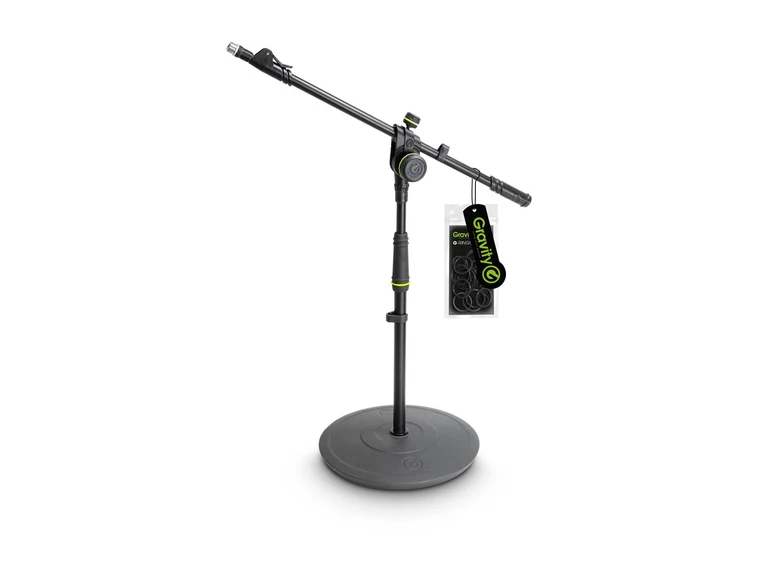 Gravity MS 2222 B short microphone stand with round base 