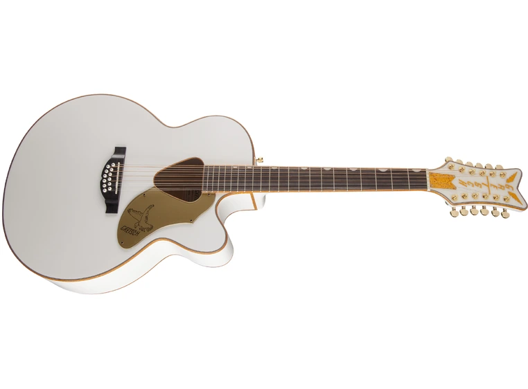 Gretsch G5022CWFE-12 Rancher Falcon Jumbo 12-Str, Fishman Pickup, White 