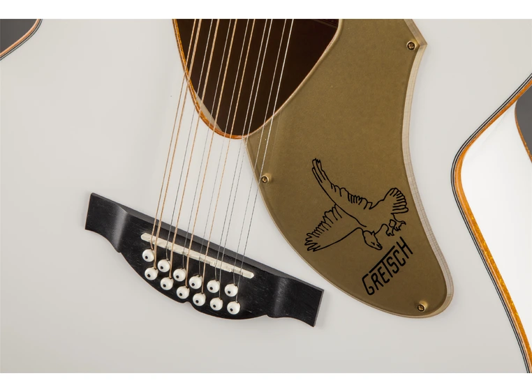 Gretsch G5022CWFE-12 Rancher Falcon Jumbo 12-Str, Fishman Pickup, White 