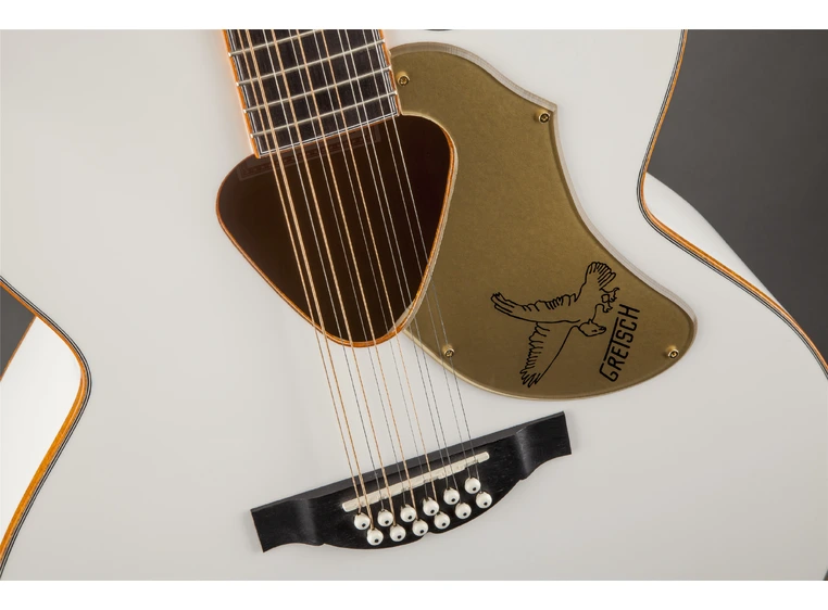 Gretsch G5022CWFE-12 Rancher Falcon Jumbo 12-Str, Fishman Pickup, White 