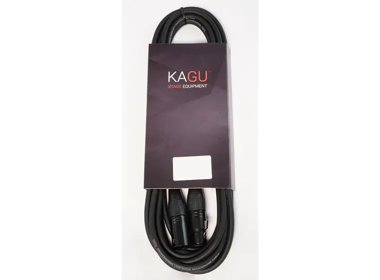 KAGU DMNX3BK DMX-kabel 2m 3-pin, sort 