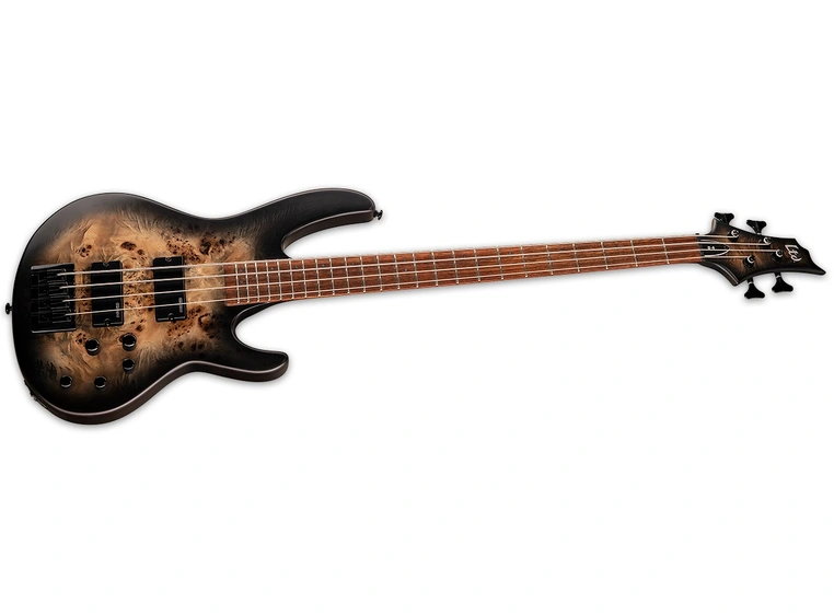 LTD D-4 Black Natural Burst Satin Burled Poplar 