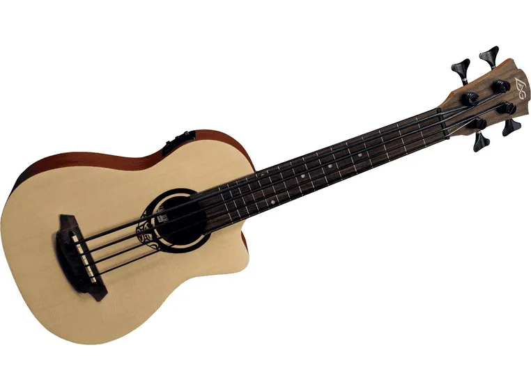 Lag Guitars TKB150CE Tiki Uku Mini Bass cutaway electro 