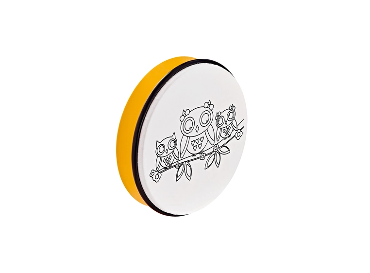Nino Percussion NINO5OW Håndtromme 10" ABS med ugle motiv, Gul 