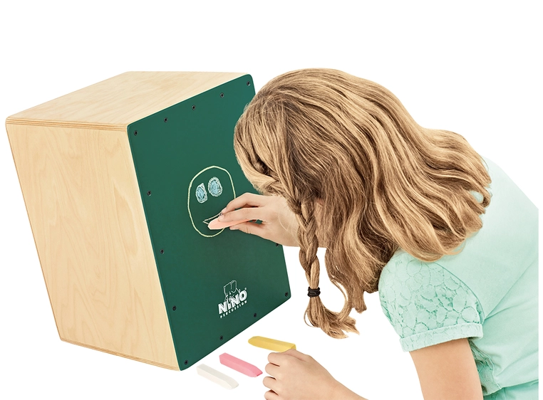 Nino Percussion NINO951DG-MYO Make Your Own Cajon Kit, Chalkboard 