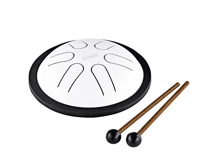 Nino Percussion NINO980WH Steel Tongue Drum, White 