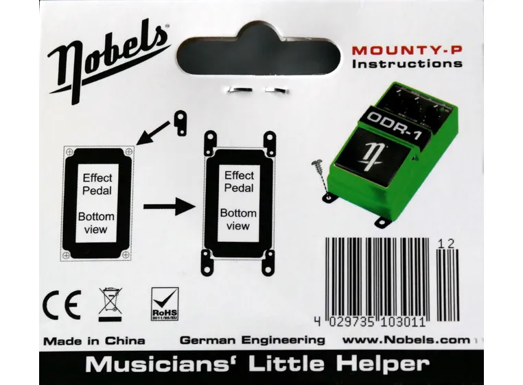 Nobels Mounty-P Set Pedal mounting plate kit 