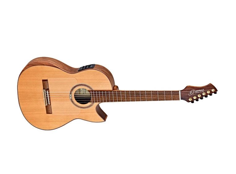Ortega FLAMETAL-TWO Klassisk gitar Ben Wood Signature, med pickup 