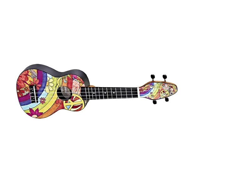 Ortega K2-68 Keiki Soprano ukulele-pack Peace 68 