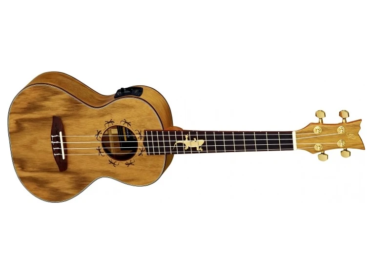 Ortega LIZARD-TE-GB Tenor ukulele med mik, med Gigbag 