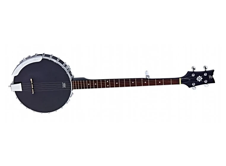 Ortega OBJE250OP-SBK 5-str. Banjo, Open med mik, med Gigbag 