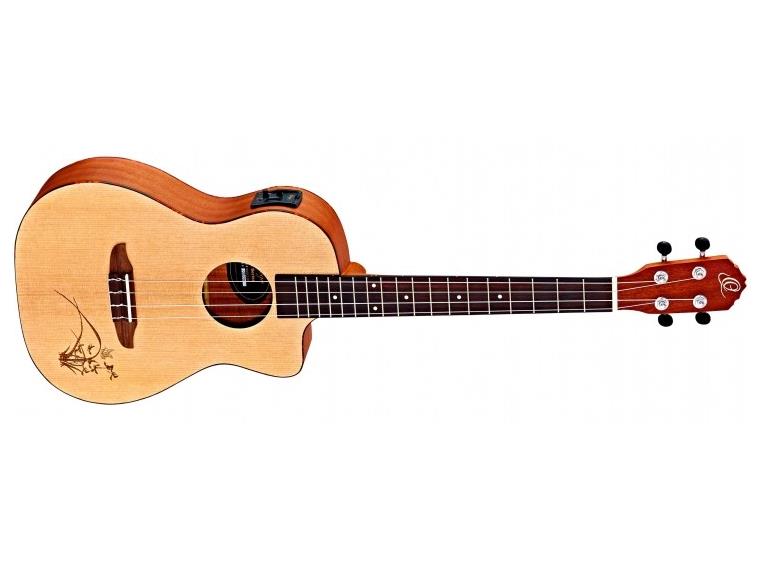 Ortega RU5CE-BA Baritone ukulele med mik