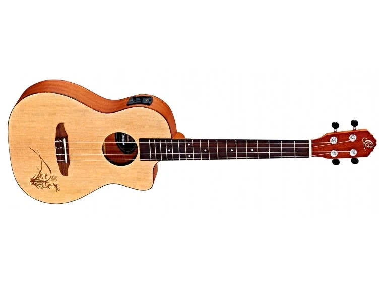 Ortega RU5CE-BA Baritone ukulele med mik 
