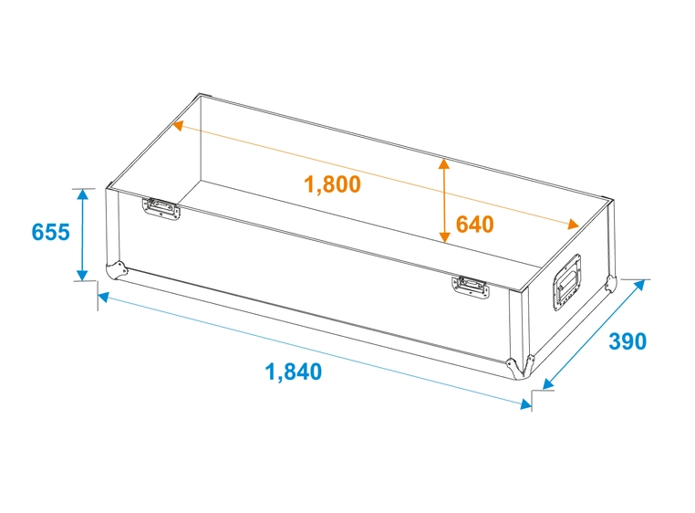 Roadinger Flightcase 2x LCD ZL70 