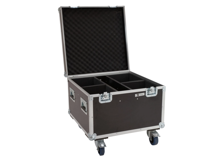 Roadinger Flightcase 4x LED Theatre COB 100 series w/wheels 