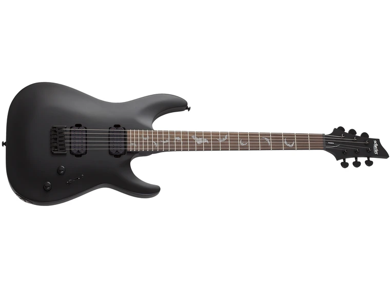 Schecter Damien-6 Satin Black (SBK) Satin Black 