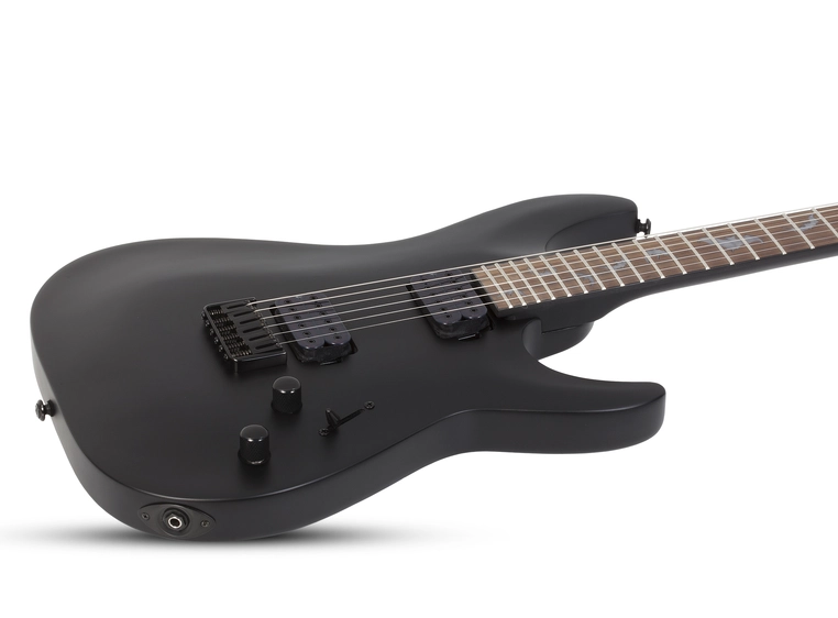 Schecter Damien-6 Satin Black (SBK) Satin Black 