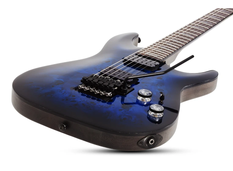 Schecter Omen Elite-6 FR (STBB) See-Thru Blue Burst 