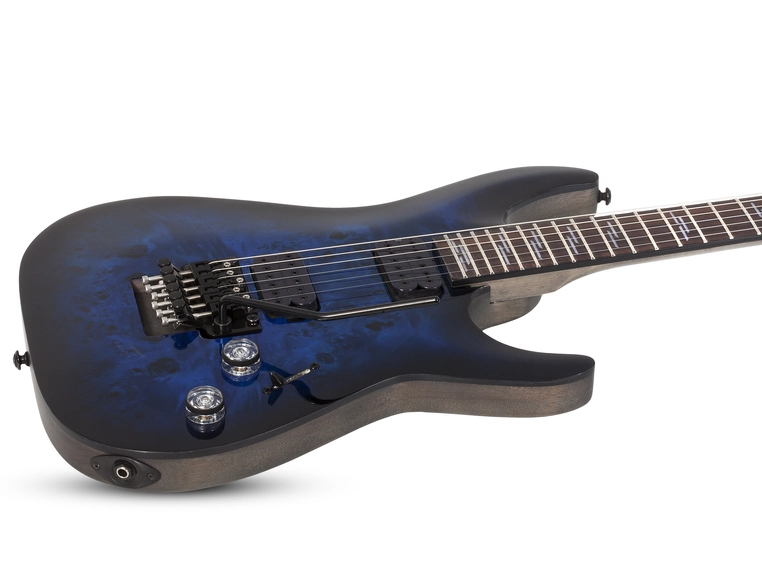 Schecter Omen Elite-6 FR (STBB) See-Thru Blue Burst 