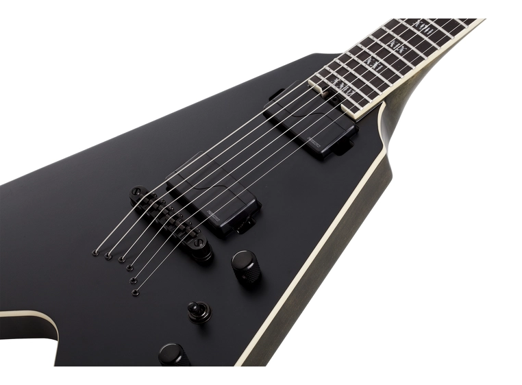 Schecter V-1 SLS Elite Evil Twin Satin Black (1346) 
