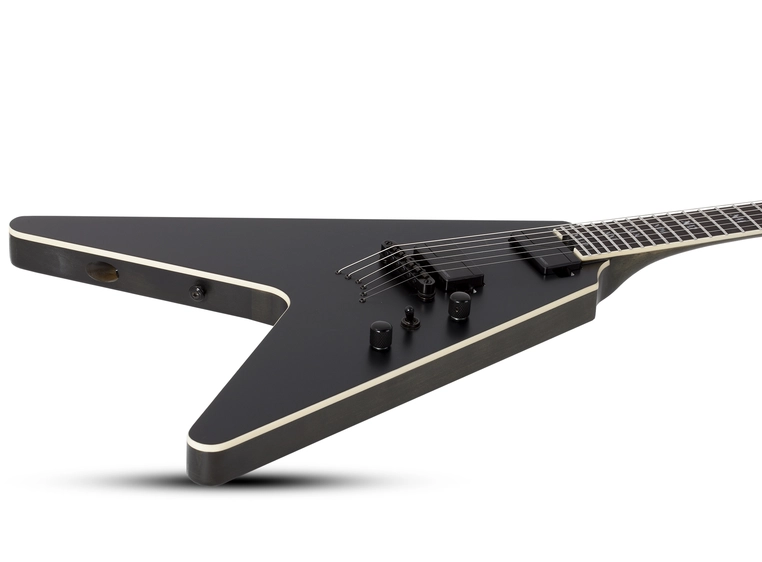Schecter V-1 SLS Elite Evil Twin Satin Black (1346) 