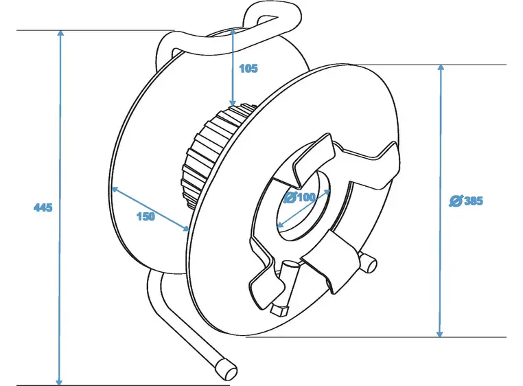 Schill kabeltrommel IT380.RM A=385/C=142 