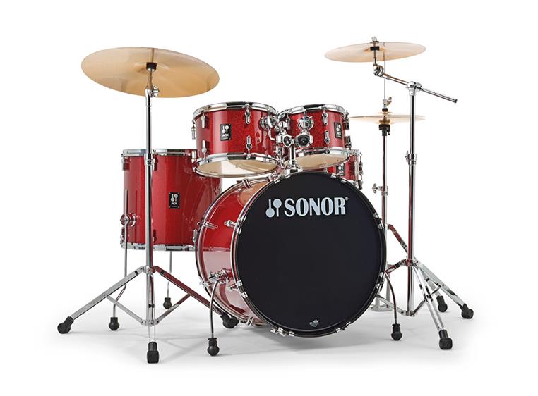 Sonor AQX Stage Red Moon Sparkle 22-14-10-12-16 Inkl HW og cymbaler