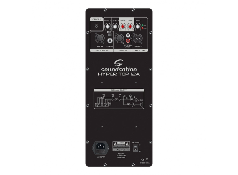 Soundsation HYPER TOP 12A 12 Aktiv høyttaler Bi-Amped 1000w 