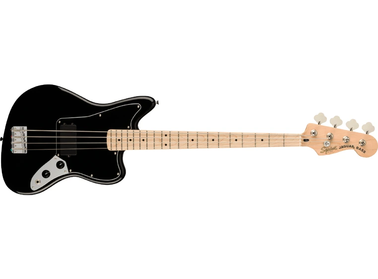 Squier Affinity Series Jaguar Bass H Black, Black Pickguard, MN 