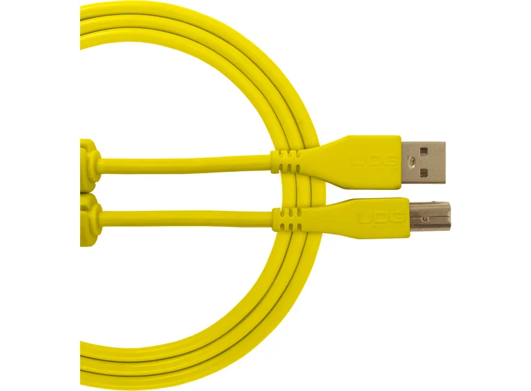 UDG Gear Ultimate USB 2.0 A-B Yellow Straight 2m 