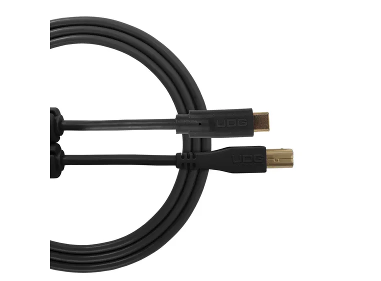 UDG Gear Ultimate USB 2.0 C-B Black Straight 1,5m 