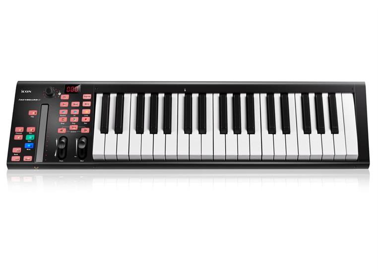 iCon iKeyboard 4X USB MIDI Controller Keyboard, 37 keys