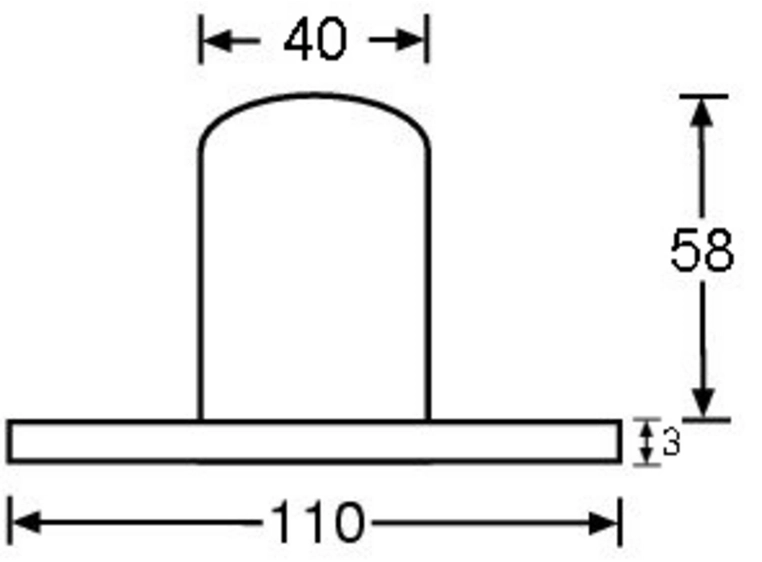 Adam Hall Cabinet Flange SM701 