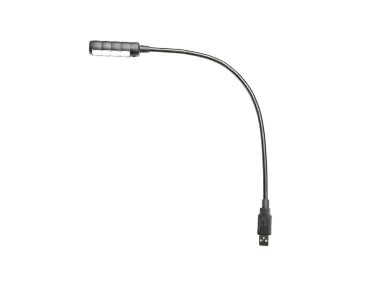 Adam Hall Stands SLED 1 ULTRA USB C Gooseneck Lamp, USB connector, 4 COB LED 