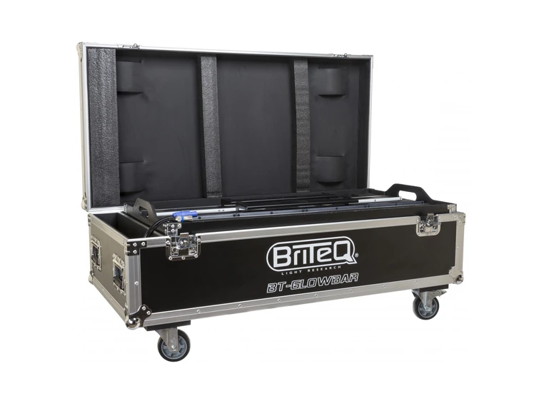 Briteq CASE for 8x BT-GLOWBAR Flightcase for 8x BT-GLOWBAR 