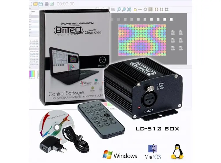 Briteq LD-512BOX DMX Interface 512 DMX channels 