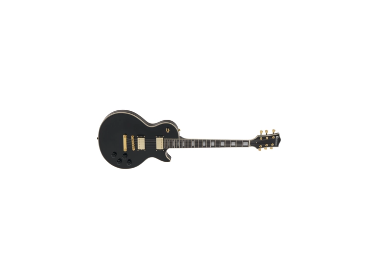 DIMAVERY LP-530 E-Guitar black/gold 