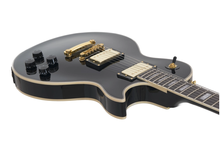 DIMAVERY LP-530 E-Guitar black/gold 