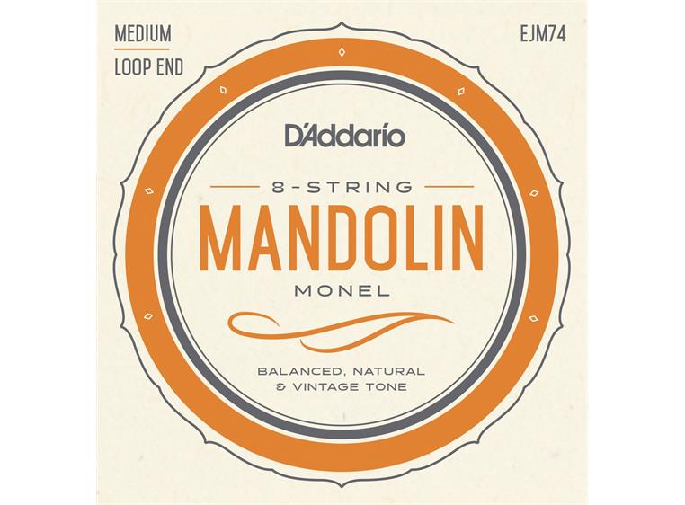 D'Addario EJM74 Mandolin Monel (sett) (011-040) Medium