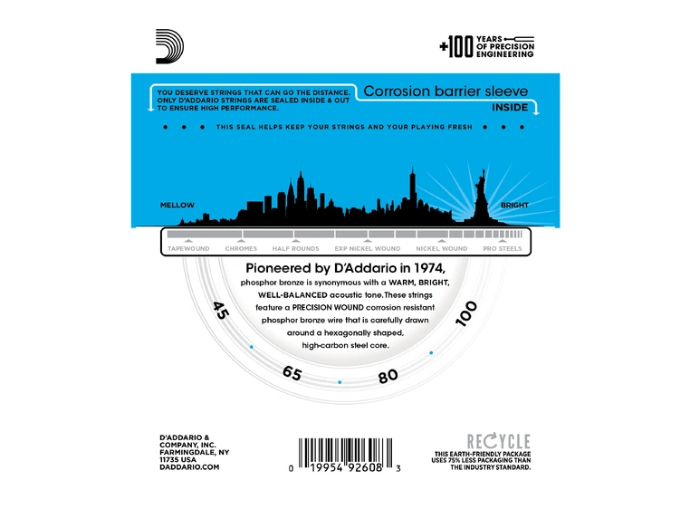 D'Addario EPBB-170 Akustisk Bass (045-100) 