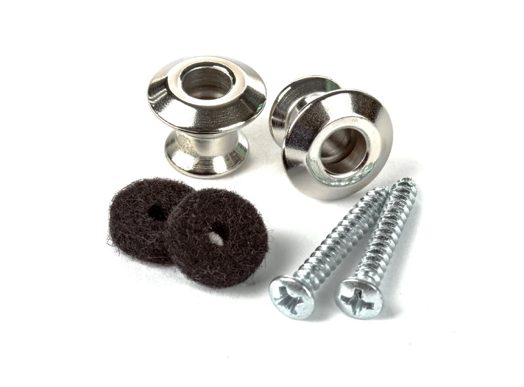 Dunlop 2PSLS031N Straplok Dual Design Button Set-Nickel 