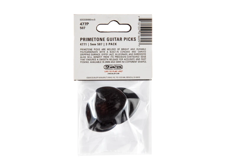 Dunlop 477P507 Primetone Large Round Tip 6-Pack 
