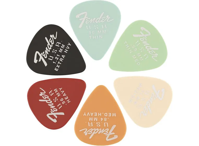 Fender 351 Dura-Tone 1.21 12-Pack, Black (12-pakning) 